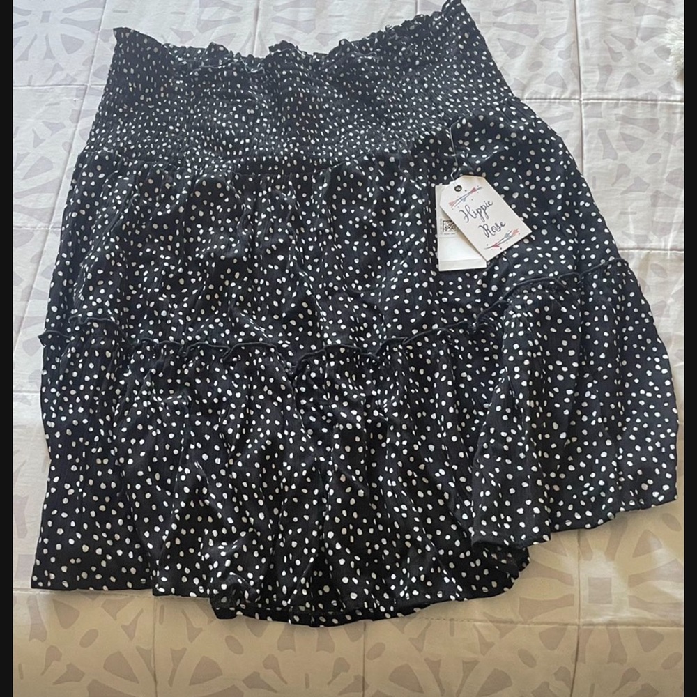 Black Polka Dot Skirt